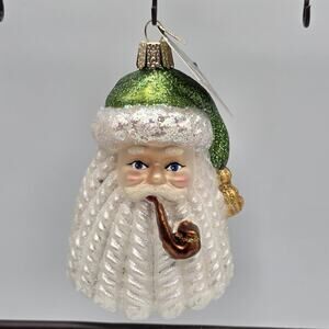 Old World Christmas Ringlet Santa Blown Glass Ornament 2015